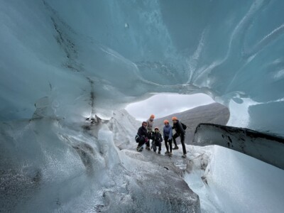 group photo through compression arch