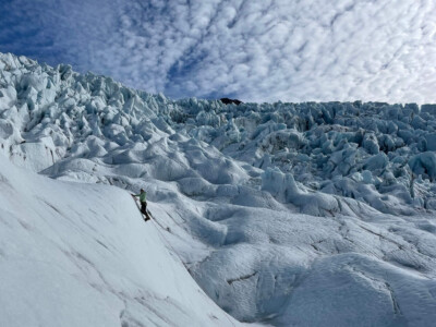 view on icefall
